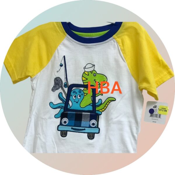 T-shirt for Kids Girls T Shirts Polo Shirt Print Cotton BY HBA