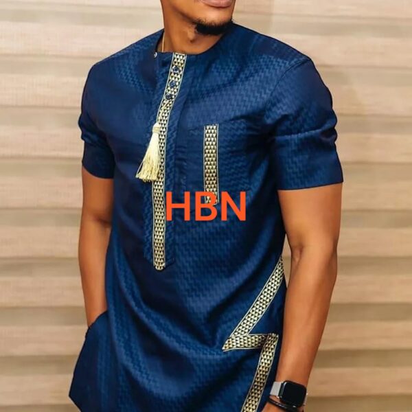 HBA African Clothing African Men Traditional Clothing African Men Dashiki 1Piece shirt/Suits Clothes