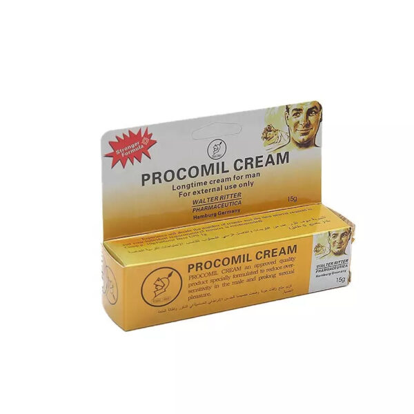 procomil  cream ; men's Moisturizing nourishing mens essential cream for health long lasting performance during intimacy.  Key ingredient: Essential plant based extract: